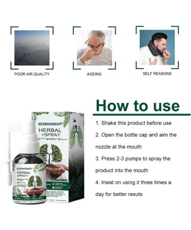 Herbal Lung Cleaning Spray - Detox & Repair | 30ml Natural Oral Spray for Smokers & Cough Relief - Buy Online on GoSupps.com