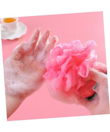 Angoily 6 Pcs Mesh Bath Sponge Set - Exfoliating Loofah Mitts & Body Poufs for Spa Quality Clean | Ideal for Beach & Bath - Buy Online on GoSupps.com