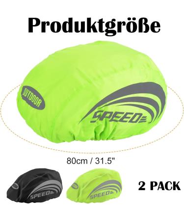 KKVOGMLE Reflective Waterproof Helmet Cover - 2-Piece Rain Protection for Bicycle Helmets | Durable and Reflective Riding Helmet Coating - Buy Online on GoSupps.com