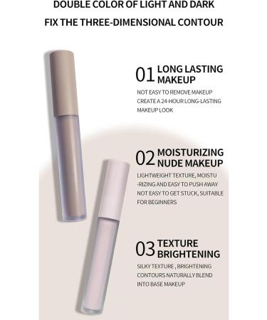  G n rique Makeup Highlighter Stick 2X Blendable Contouring Pencils Long-lasting Coverage Eyeshadow And Eye Brightener Sticks Smooth Application For Women & Girls - Buy Online on GoSupps.com