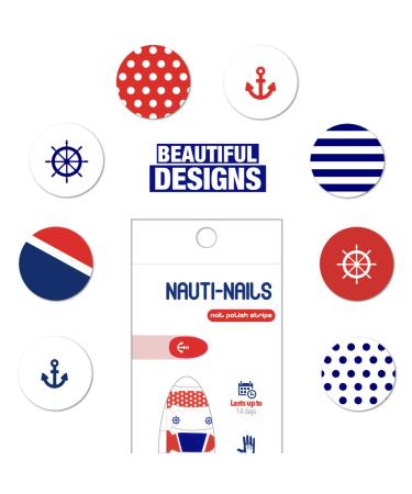 Nautical Themed Cruise Nail Strips - Fun Fingernail Polish Decorations - Buy Online on GoSupps.com