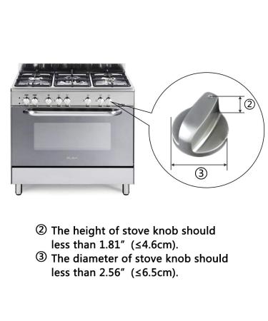 EUDEMON Clear Safety Gas Knob Covers for Kids - 6 Pack | Childproof Kitchen Stove Protection - Buy Online on GoSupps.com