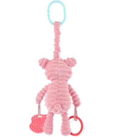 Apricot Lamb Baby Stroller & Car Seat Activity Toy | Plush Pig Character with Rattle & Teether | 8.5 Inches - Buy Online on GoSupps.com