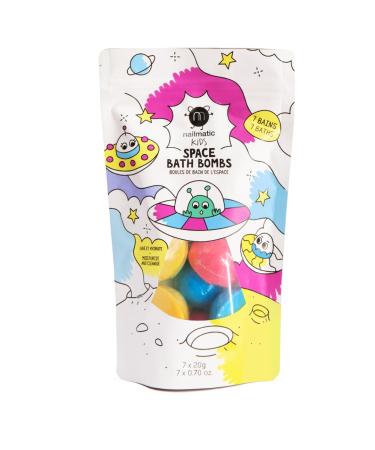 Nailmatic space bath balls - 7 bombs children with color - gift for children from 3 years - children's bathroom games boys and girls - Buy Online on GoSupps.com