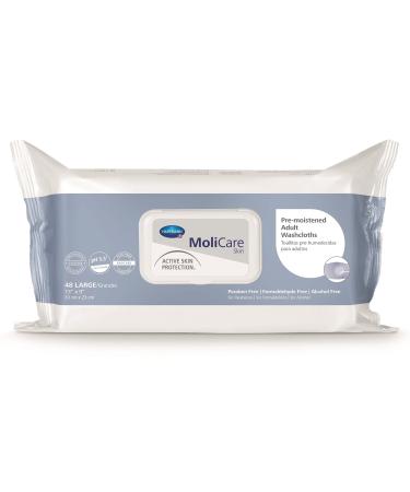 MoliCare Skin washcloths aloe vera/lanolin 48 pieces large 33 x 22 cm