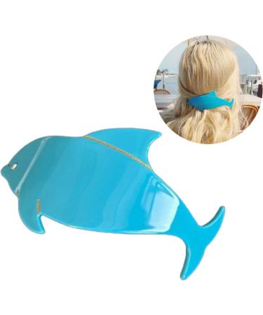amangul Dolphin Hair Clip for Women Girl Sweet Blue Dolphin Hairpins Side Clip Hair Barrettes for Women Side Bangs Hair Decors - Buy Online on GoSupps.com