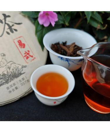 HQZM Premium Yunnan Yiwu Old Raw Tea 357g Yunnan Old Puer Tea Fragrant Aroma Sweet Taste - Buy Online on GoSupps.com