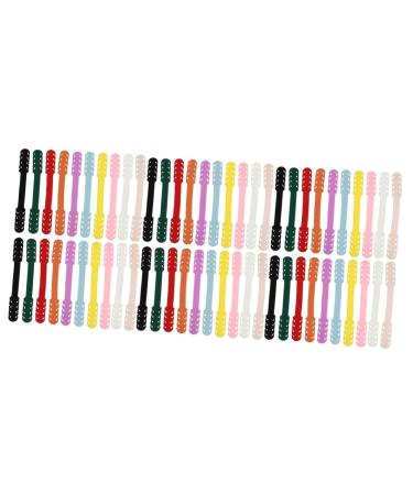 Healeeved 60 pieces ears hearing protection handle adjustable ma-buckle mask earcurrent mask cable extension buckle mask ear cable bucket mask accessories facial mask hook 1 piece (1 Pack) as shown x 3 pieces