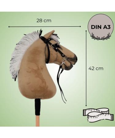 Buy KHT Aria Hobby Horse - Plush Sports Toy for Dressage & Exercises - Handcrafted Light Brown A3 Size - Buy Online on GoSupps.com