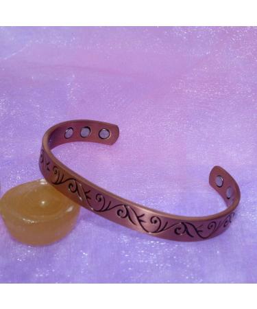 LONGRN Copper Magnetic Bracelet for Men & Women - 6 Powerful Magnets for Health Benefits | Stylish Alternative Therapy Jewelry - Buy Online on GoSupps.com