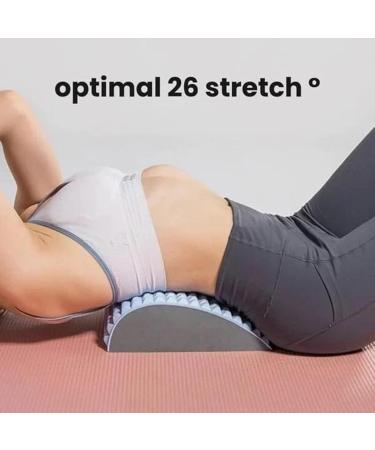 CAEPAL Refresh - Neck & Back Stretcher Back Neck Cracker for Lower Back Pain Relief Sciatica Pain Relief Lumbar Support Herniated Disc Lumbar Soothing Device for Herniated Disc (Grey) - Buy Online on GoSupps.com