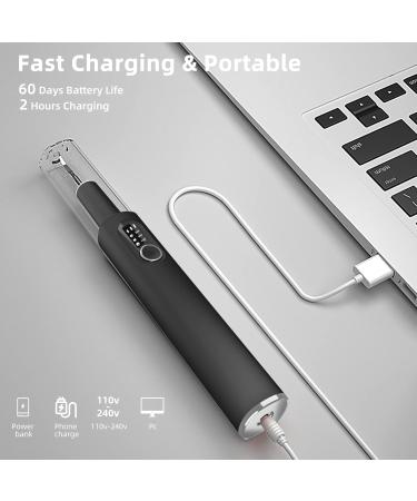 Buy Teeth Cleaning Kits - Waterless Flosser 3 Modes USB Rechargeable IPX7 Waterproof - Effective Dental Cleaner with Mirror (Light Gray - Buy Online on GoSupps.com