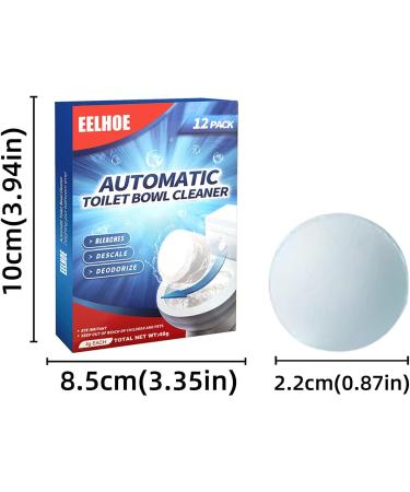 12Pcs in 1 Box Toilet Bowl Cleaner Tablets Automatic Toilet Tank Cleaner Tablets with Sustained-Release Technology Durable Household Cleaning Supplies for Deodorizing & Descaling#12pcs - Buy Online on GoSupps.com