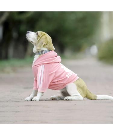 Dolahovy Dogs Hoodie - Stylish Autumn Winter Sweater Vest for Small Medium Dogs & Cats | Cozy Puppy Costumes & Coats in Pink - Buy Online on GoSupps.com