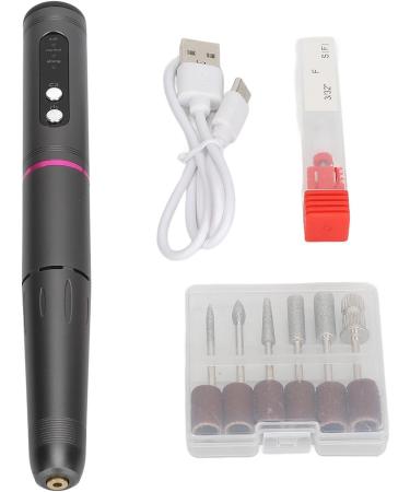 Adjustable 3 Speed Electric Nail Drill Grinder with USB Interface ABS Materials Portable Nail File Kit Grey Forward and Reverse Switching Convenient Charging - Buy Online on GoSupps.com