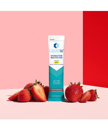 Liquid I.V. Hydration Multiplier Electrolyte Powder - Strawberry 30 Count Packets - Buy Online on GoSupps.com