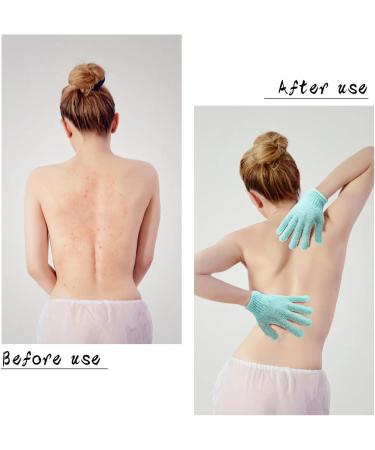 24 Pcs Exfoliating Shower Gloves - Body Scrubber for Spa Massage and Dead Skin Cell Removal - Buy Online on GoSupps.com