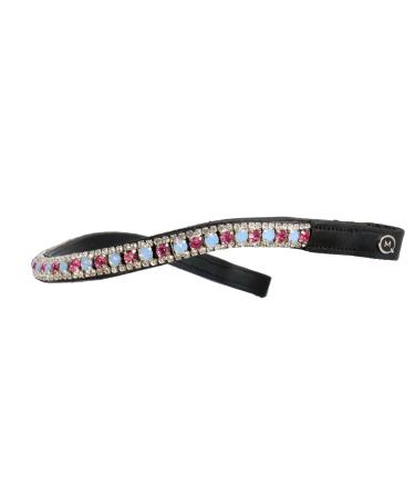 MiraQuine Browband Horse (Full/WB Pink/Blue) FULL/WB Pink/Blue