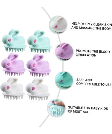 Frcolor 18-Piece Silicone Shampoo Brush Set for Women - Soft Hair Care & Scalp Massager for Curly Hair - Ideal for Kids & Bathroom Cleaning - Buy Online on GoSupps.com