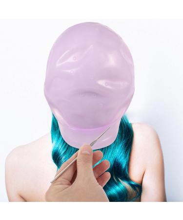 CLISPEED Bonnet de Teinture Silicone R utilisable 1 Taille Unique lastique Professionnel Salon Coiffure pour M ches Cheveux avec Crochet et Aiguille Perfor e Couleur Al atoire - Buy Online on GoSupps.com