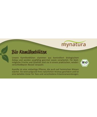 Mynatura Organic chamomile blossom dried all natural herbal tea 1 x 250 g - Buy Online on GoSupps.com