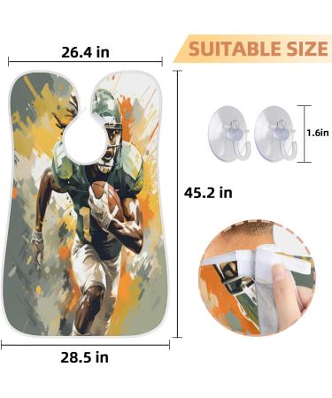 Sports Soccer Ball Beard Bib Apron - Ultimate Beard Hair Catcher for Men | Perfect Gift for Dad on Father's Day Anniversaries & Christmas - Buy Online on GoSupps.com