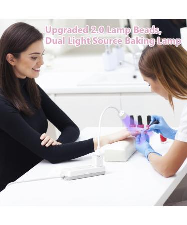 Lophe UV Lamp for Gel Nails - Flexible Swan Neck LED Nail Dryer Mini Rotatable USB Lamp for All Gel Polish Hardening - Best UV Nail Lamp - Buy Online on GoSupps.com