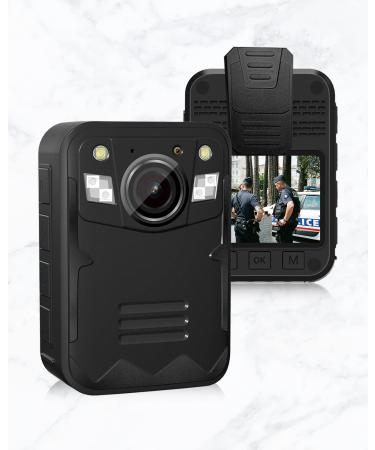 JieSuDa Q5 4K Body Camera Police Body Camera,64G Memory 2 Inch Display Premium Portable Body Camera Lightweight and Portable Clear Night Vision for Home Outdoor Law Enforcement