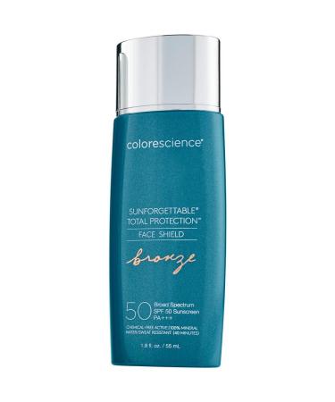 Colorescience Sunforgettable Total Protection Face Shield Bronze SPF 50, 1.8 Fl Oz