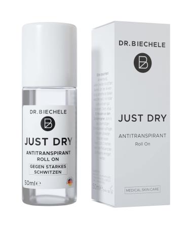 Dr.Biechele - Just Dry Antipanspirant - Deo against strong sweating - medical anti -sweat for long -lasting freshness - without perfume alcohol & parabens - 50 ml 50 ml (1 Pack) - Buy Online on GoSupps.com