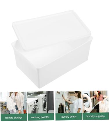 Zerodeko Box Sheet Laundry Detergent Storage Box Drawer Large Capacity Bucket Scent Beads Container Laundry Detergent Holder Laundry Detergent Bin Plastic Household Dispenser White 16.8X11X7.5CM White - Buy Online on GoSupps.com