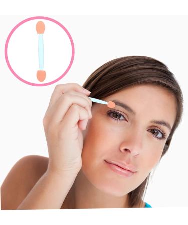 Baluue 100pcs Professional Eyeshadow Emulsion Dual Ended Makeup Brush Makeup Gadgets 6.5x1.3cm Blue - Buy Online on GoSupps.com