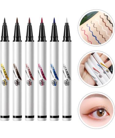 Didiseaon 12 Pcs Colored Eyeliner White Liquid Eyeliner Neon Liquid Eyeliner Cosmetics Abs Miss No Smudge - Buy Online on GoSupps.com