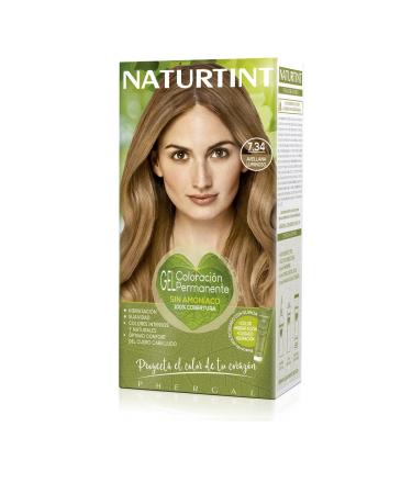 Natureint |Hair color oohne ammoniak |High proportion of natural ingredients7.34 Helle Haveellana |170ml 7.34 lively hazelnut 1 piece (1 Pack)