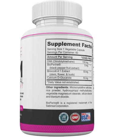 DIM Complex 150mg Menopause Relief Supplement | Hot Flashes & Acne Relief | Hormonal Support for Women | Estrogen Metabolism Balance | 60 Capsules | LadyMe - Buy Online on GoSupps.com