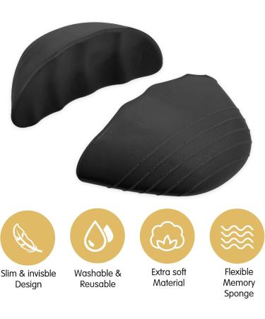 Shoe Filler Inserts - Perfect Fit for Loose Shoes Toe Cushion Fillers for Men & Women (Black 3 Pairs) - Prevent Heel Slipping - Buy Online on GoSupps.com