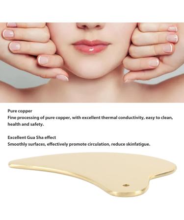 Buy Pure Copper Gua Sha Board Tool - Facial Massage & Sculpting Kit for Beauty & Eye Care - Buy Online on GoSupps.com