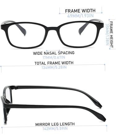 Blue Light Blocking Glasses TR90 Clear Glasses Anti Blue Light Lightweight Blue Light Glasses Mens Anti Glare Computer Glasses for ReadingTV Phones - Buy Online on GoSupps.com