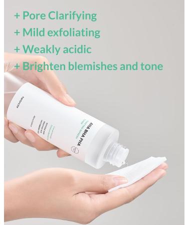 AHA BHA PHA Purifying Refresh Toner - Skin Trouble Eraser Immediate Exfoliation & Sebum Removal - Contains Niacinamide for Breakouts - Removes Blocked Sebum & Dead Skin Cells 6.76 f l. oz AHA BHA PHA Toner - Buy Online on GoSupps.com