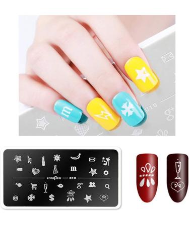 Nail Stamping Plate - Stainless Steel Image Template for DIY Nail Art & Manicure Decoration | International Shipping Available - Buy Online on GoSupps.com