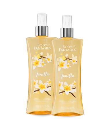 Body Fantasies Signature Fragrance Body Spray Vanilla 8 fl oz (Pack of 2) Vanilla 2 pack
