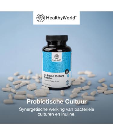 Be Healthy Group doo Probiotic Culture Complex of Microbial Cultures 120 Vegetable Capsules Intestinal Microflora Support Digestion 20 billion CFU per daily dose 2month supply - Buy Online on GoSupps.com