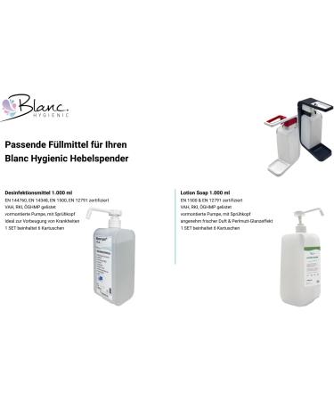  Blanc HYGIENIC Premium Cream Soaps - Dermatologically Tested Liquid Soap - 6 x 1000ml Bottles Per Pack - Buy Online on GoSupps.com