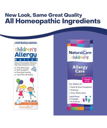 NaturalCare Children's Allergy Care Homeopathic Liquid Drops 1 Fl Oz - Buy Online on GoSupps.com