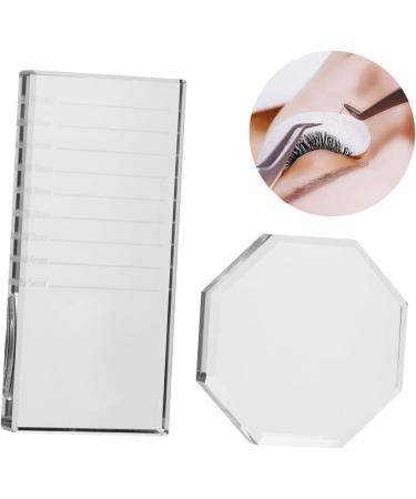 VICASKY 2pi ces Joint Verre pour Faux Cils Coussinet pour Greffe de Cils Outil de Support Transparent pour Extensions - Buy Online on GoSupps.com