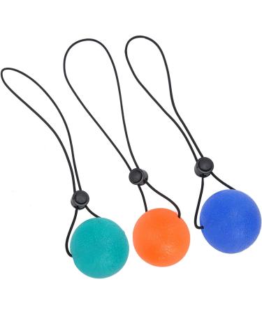 Verdant Touch Grip Ball 3 Pack Hand Wrist Rehabilitation & Strength Training Massage Balls - Blue 30 Orange 20 Green 35  - Buy Online on GoSupps.com