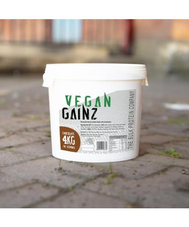 The Bulk Protein Company Vegan Gainz Plant Based Weight Gainer - Chocolate Flavor - 4 kg (32 Servings x 30g Protein) - Buy Online on GoSupps.com