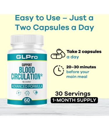 LIVORKA GLPro GL Pro Capsules Support Formula GLPro Blood Support Balance Formula Premium Natural Pills - Maximum Strength Multivitamin for Overall Health & Wellness 60 Capsules for 1 Month - Buy Online on GoSupps.com