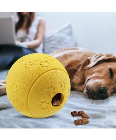 Buy Mekeet Dog Ball Snackball Non-Toxic Rubber Treats Toy for Dogs | IQ Training Ball (Orange) - International Shipping Available - Buy Online on GoSupps.com