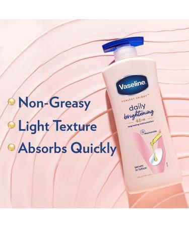 Vaseline Healthy Bright Daily Brightening Body Lotion 400 ml with Vitamin B3 - Buy Online on GoSupps.com